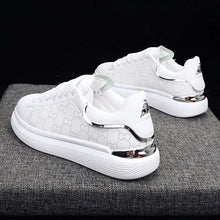 Load image into Gallery viewer, New Fashion White High Quality Women's White Thick Soled Sports Casual Couple Shoes Summer Lace-Up Trainers Gym Tennis Running Breathable High Quality Sneakers
