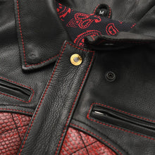 Load image into Gallery viewer, Redstrike Men’s Motorcycle Leather Jacket