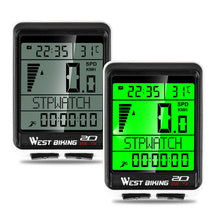 Load image into Gallery viewer, Bicycle Computer Road Bike Table Light Wired Wireless Waterproof Luminous Speedometer Waterproof Cycling Odometer Smart Sensor Auto Wake-Up Multi-Function Bicycle Speed Tracker With LCD Backlight Display