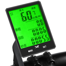Load image into Gallery viewer, Waterproof Bicycle Computer With Backlight Wireless Wired Bicycle Computer Bike Speedometer Odometer Wireless Bike Computer Waterproof Bicycle Speedometer Support Smart Sensor LCD Backlight Display Automatic Wake-Up