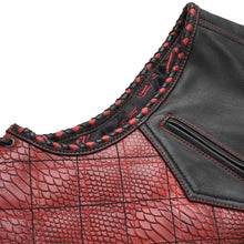 Load image into Gallery viewer, Kingsnake Men’s Motorcycle Leather Vest