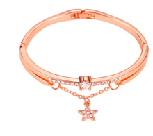 Load image into Gallery viewer, Rose Gold Stainless Steel Bracelets & Bangles Female Heart Forever Love Charm Bracelet For Women