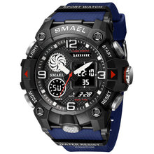 Load image into Gallery viewer, Sport Watch For Men WIth Dual Time Waterproof 50M Miliatry Watches Chronograph Alarm Army Wristwatch