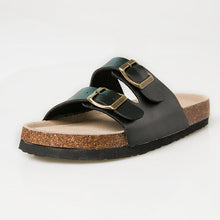 Load image into Gallery viewer, Soft Casual Slippers Women Summer Beach Slides Slippers Flip Flops Non-slip Buckle Strap Girls Indoor Outside Shoes Adjustable Double Buckle Strap Casual Comfort Footbed Slides Sandals For Indoor And Outdoor Beach