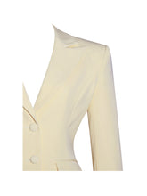 Load image into Gallery viewer, Quinne Butter Yellow Slim-fit Blazer