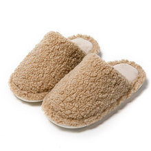 Load image into Gallery viewer, Comfortable Cotton Slippers Home Women Winter Indoor Non-Slip Warmth Shoes Couple Plush Slippers Unisex Men's And Women's House Slippers Indoor Memory Foam Cotton Slippers