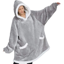 Load image into Gallery viewer, Modern Oversized Hoodie Blanket With Sleeves Sweatshirt Woman Fleece Hoody Women Pocket Female Hooded Oversized Hoodie Blanket Fleece Warm Cozy Blanket for Women One Size Fits All Men Women