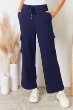Load image into Gallery viewer, RISEN Drawstring Relaxed Cargo Wide Leg Pants
