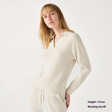 Load image into Gallery viewer, Women’s Ribbed Half-Open Collar Sweater