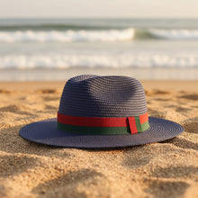 Load image into Gallery viewer, Plain Straw Sun Hat – Unisex Beach & Outdoor Wide Brim