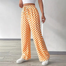 Load image into Gallery viewer, Checkerboard High-Waisted Wide-Leg Pants | 4 Colors S–XL