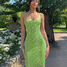 Load image into Gallery viewer, Women's Slim Fit Printed Backless Dress