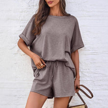 Load image into Gallery viewer, 👕 Oversized T-Shirt & Drawstring Shorts Set – Ultimate Casual Comfort