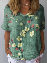 Load image into Gallery viewer, Artistic Retro Digital Print Pullover Top – Women’s Chinese Style