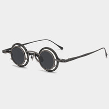 Load image into Gallery viewer, Pure Titanium Small Round Sunglasses – Retro Luxury Shades