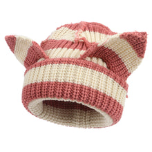 Load image into Gallery viewer, Women’s Thickened Acrylic Knitted Hat with Devil Ears | Cozy Beanie