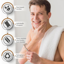 Load image into Gallery viewer, Eco-Friendly Disposable Razor – Sustainable Shaving Made Simple
