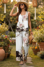 Load image into Gallery viewer, Milk Silk 3D Print Sleeveless Tank Top & Trousers Set