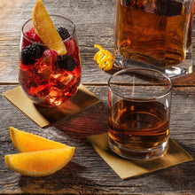 Load image into Gallery viewer, Eco-Friendly Linen-Feel Cocktail Napkins – Premium Disposable Beverage Napkins, Reusable & Biodegradable (4.75"x4.75" Folded, 50-Pack)