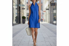 Load image into Gallery viewer, Women’s Sleeveless Button-Up Collar Shirt Dress