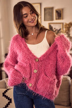 Load image into Gallery viewer, SO ME Soft Touch Hairy Loose Fit Cozy Sweater Cardigan