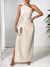 Load image into Gallery viewer, One Shoulder Sleeveless Maxi Dress Elegant & Sophisticated Evening Wear Women Luxury Party Dress