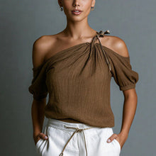 Load image into Gallery viewer, Off-Shoulder Short-Sleeve Top – 7 Colors, XS–3XL