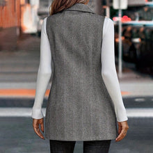 Load image into Gallery viewer, 🖤 Women’s Sleeveless Blazer Vest – Trendy Business Casual