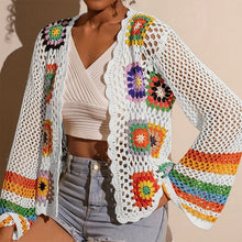 Load image into Gallery viewer, Women's Elegant Crochet Cardigan