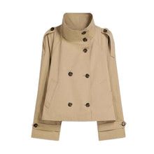 Load image into Gallery viewer, Women’s Lace-Up Waist Trench Coat
