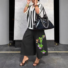 Load image into Gallery viewer, Women's Wide-Leg Cargo-Style Pants with Zipper & Button Detail