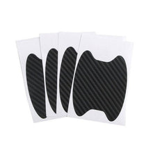 Load image into Gallery viewer, 4pcs Universal Carbon Fiber Auto Car Door Handle Stickers Car Handle Protection Premium Car Door Cup Scratch Protector TPU Carbon Fiber Like 3D Stickers Universal Auto Door Cup Scratch Protection Cover Car Handle Anti Scratch Stickers Car Accessories
