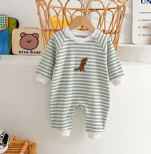 Load image into Gallery viewer, Newborn Baby Striped Rompers - # BAAA21110021