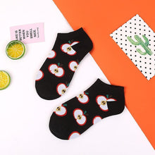 Load image into Gallery viewer, 5 Pairs Animal Food Fruit Avocado Zebra Burger Omelets Flamingo Socks Happy Cotton Ankle Funny Combed Out Of Pure Cotton Summer Casual Sock For Men And Women
