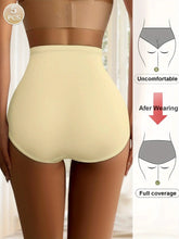 Load image into Gallery viewer, 5 pcs high waist tummy Ice silk scarless women's triangle panties comfortable breathable buttocks summer thin models