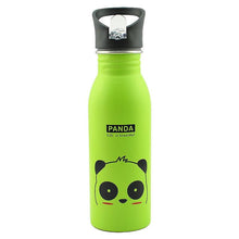 Load image into Gallery viewer, 500ml Cute Baby Water Cup Leak Proof Bottle With Straw Lid Children School Outdoor Drinking Bottle Training Cup Steel Sports Water Bottle Portable Sports Bottle