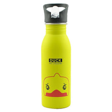 Load image into Gallery viewer, 500ml Cute Baby Water Cup Leak Proof Bottle With Straw Lid Children School Outdoor Drinking Bottle Training Cup Steel Sports Water Bottle Portable Sports Bottle