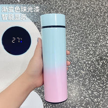 Load image into Gallery viewer, 500ml Stainless Steel Intelligent Insulation Water Bottle Vacuum Bottle Insulation Touch Intelligent Temperature Display Intelligent Touch Display Temperature 304 Stainless Steel Thermos Water Bottle