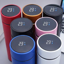 Load image into Gallery viewer, 500ml Stainless Steel Intelligent Insulation Water Bottle Vacuum Bottle Insulation Touch Intelligent Temperature Display Intelligent Touch Display Temperature 304 Stainless Steel Thermos Water Bottle