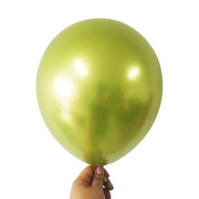 Load image into Gallery viewer, 50/100pcs Metallic Latex 5/10/12 Inch Gold Silver Chrome Birthday Balloons With Accessories For Christmas And Party Decorations Wedding Decorations