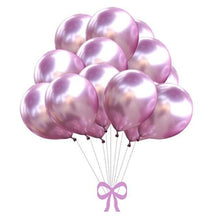 Load image into Gallery viewer, 50/100pcs Metallic Latex 5/10/12 Inch Gold Silver Chrome Birthday Balloons With Accessories For Christmas And Party Decorations Wedding Decorations