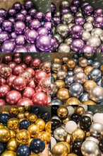 Load image into Gallery viewer, 50/15pcs 10inch Gold Silver Black Metal Latex Confetti Balloons For Wedding Decorations Birthday Party Decorations Bridal Showers Baby Showers
