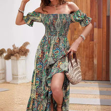 Load image into Gallery viewer, Women’s Paisley One‑Shoulder Maxi Dress