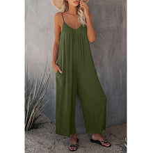Load image into Gallery viewer, Women's Pleated Chest Cross-Strap Jumpsuit