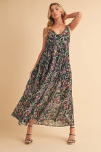 Load image into Gallery viewer, Printed V-Neck Frill Tiered Cami Comfortable Dress For Women – Playful, Feminine & Fun for Summer Days