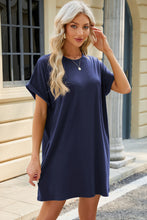 Load image into Gallery viewer, Short Sleeve Mini Dress with Pockets Casual & Stylish Everyday Wear