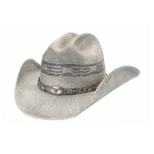 Load image into Gallery viewer, Bullhide Whip Cracking - Bangora Straw Cowboy Hat