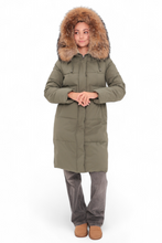 Load image into Gallery viewer, Genuine Fur Trim Bio-Down Fill Coat