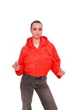 Load image into Gallery viewer, Lexi Cropped Jacket in Coral