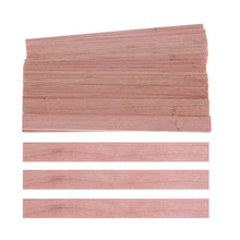 Load image into Gallery viewer, 50Pcs Candle Wood Wick for Candles Smokeless Wooden Wicks for Candle Making Crackling Wood Wick for DIY Candles Soy or Palm Wax Form for Candle Making Supplies Wood Wicks